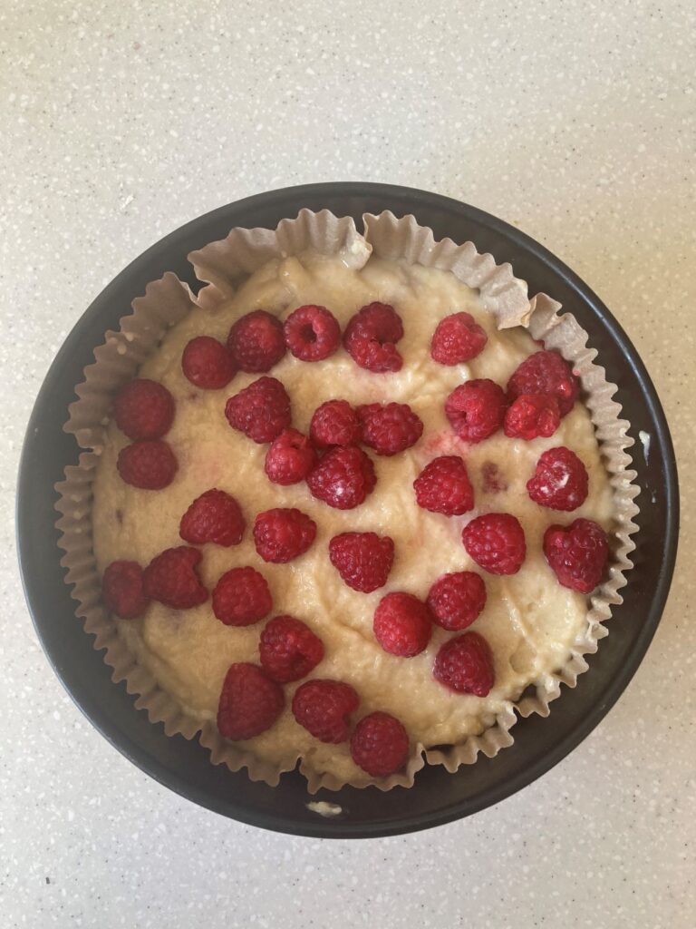 Homemade Raspberry and Almond Ricotta Cake with Elderflower Drizzle ...
