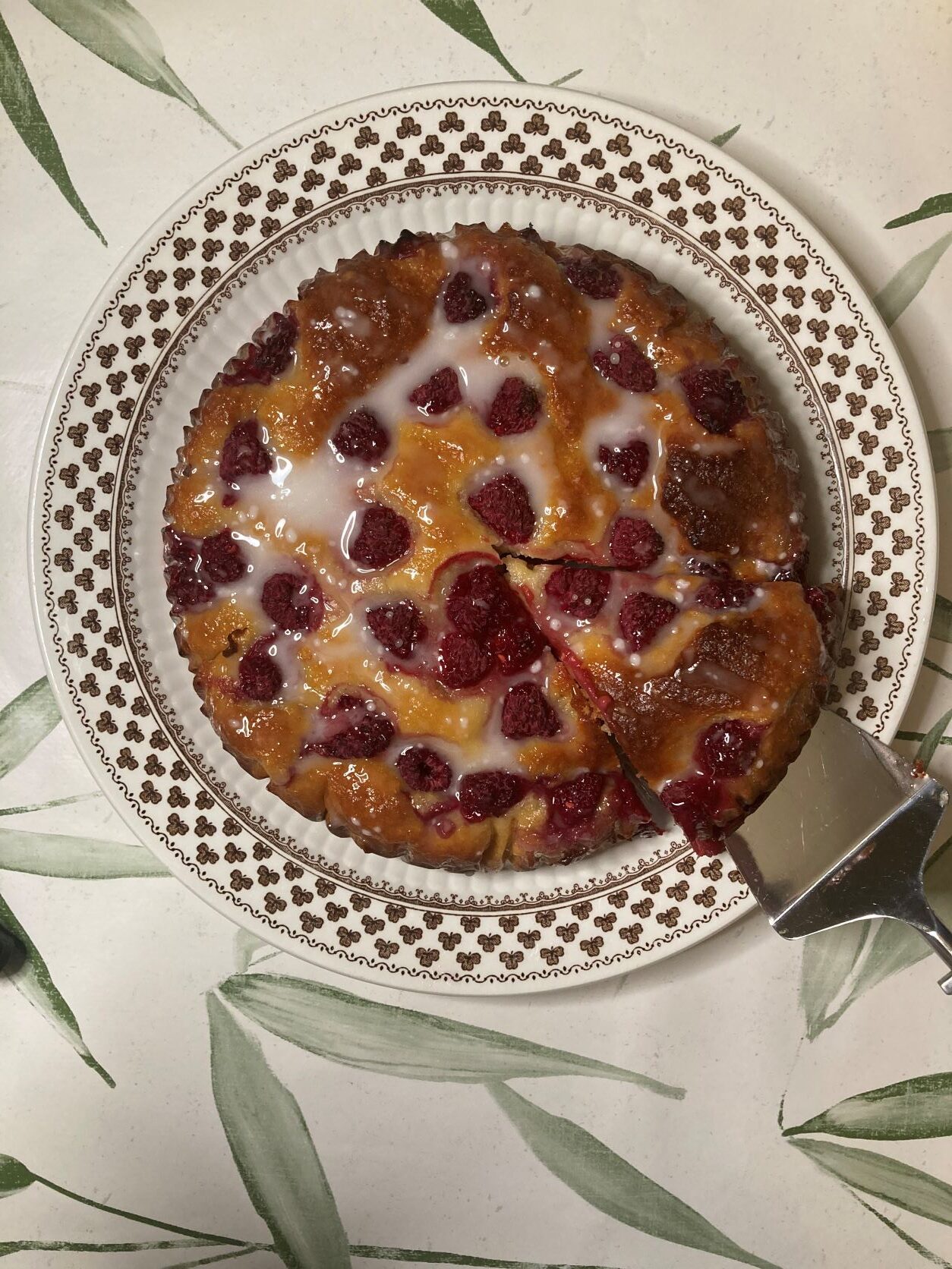 Homemade Raspberry and Almond Ricotta Cake