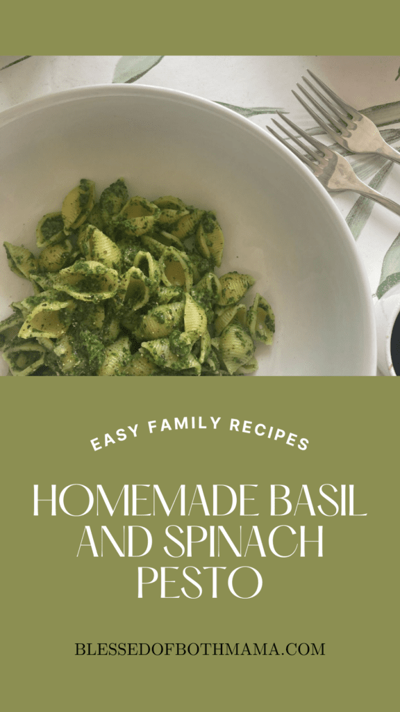 Easy Homemade Basil and Spinach Pesto recipe