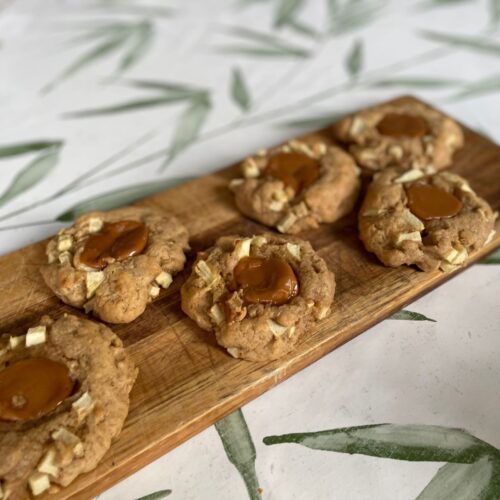 Homemade Spiced Toffee and Apple Cookies