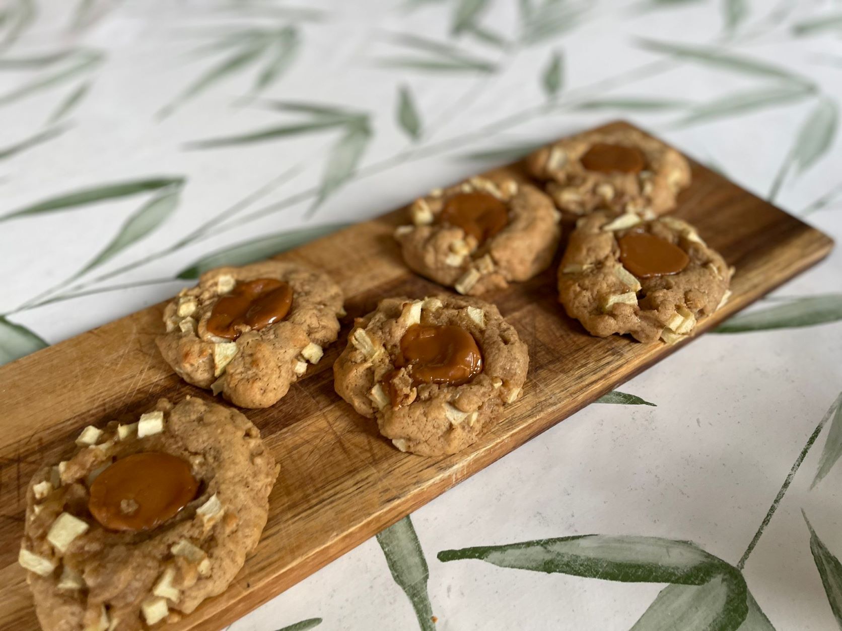 Homemade Spiced Toffee and Apple Cookies