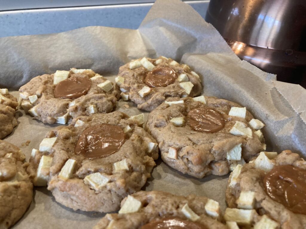 Homemade Spiced Toffee and Apple Cookies