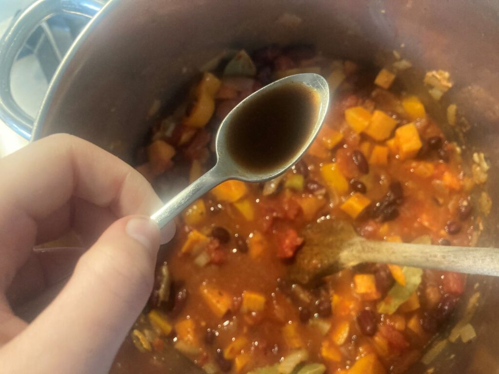 Homemade Bean and Vegetable Chilli